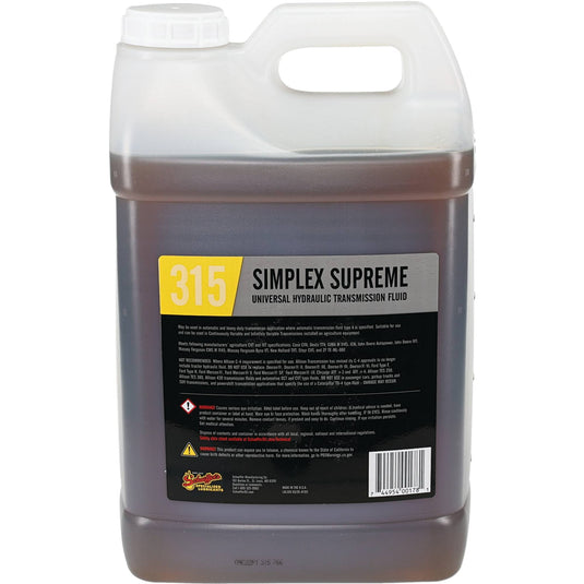 051-315-2 315 Simplex Supreme Tractor Hydraulic Fluid image 4