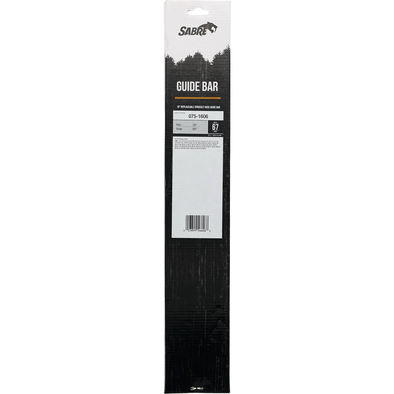 Load image into Gallery viewer, 075-1606 16" Replaceable Sprocket Nose Bar
