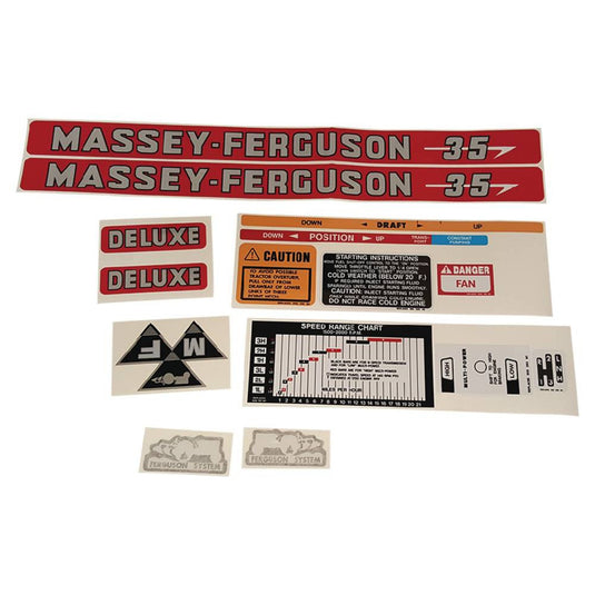 DECAL SET for Massey Ferguson 35 image 1