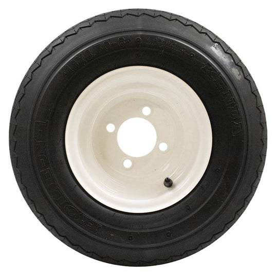 160-540 Wheel Assembly 18x8.50-8 for Kenda White Hub Hole-N-One Tread image 2