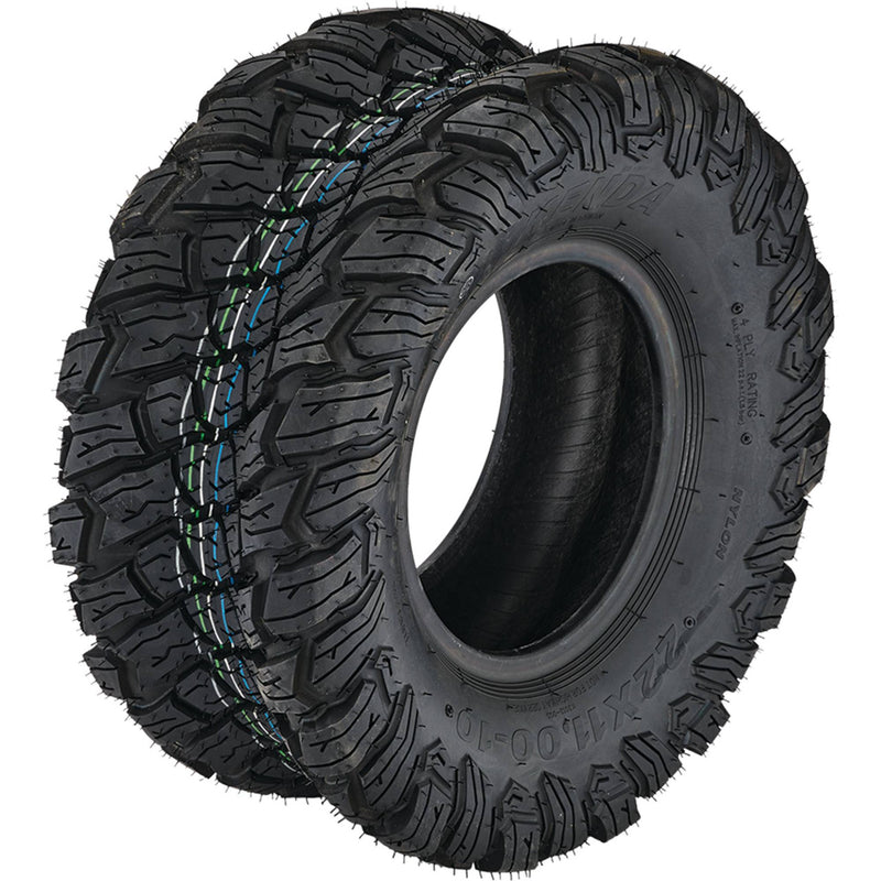 Load image into Gallery viewer, Tubeless Tire For Kenda 1110-4K3012 22x11.00-10 Tire Size, 10&quot; Rim Size; 160-807 image 1
