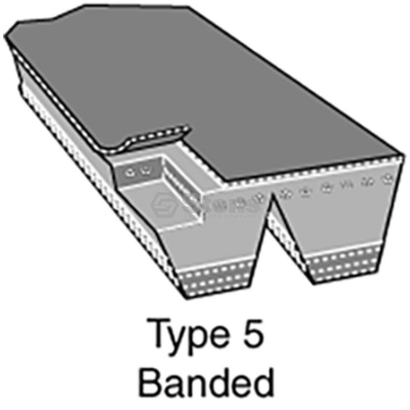 Load image into Gallery viewer, Belt Replacement for Tractors, 1 3/8" by 167 3/4" 2 Band ; 3019-2855
