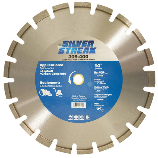 309-400 Asphalt/Green Concrete Blade