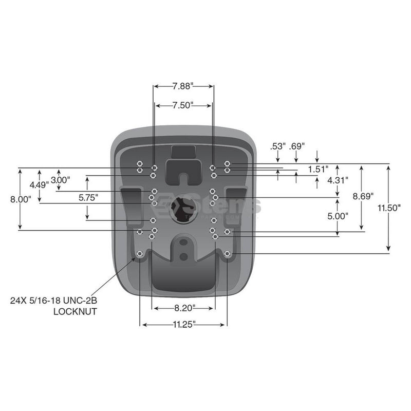 Load image into Gallery viewer, High Back Seat for John Deere VG11696 , 420-179 image 3
