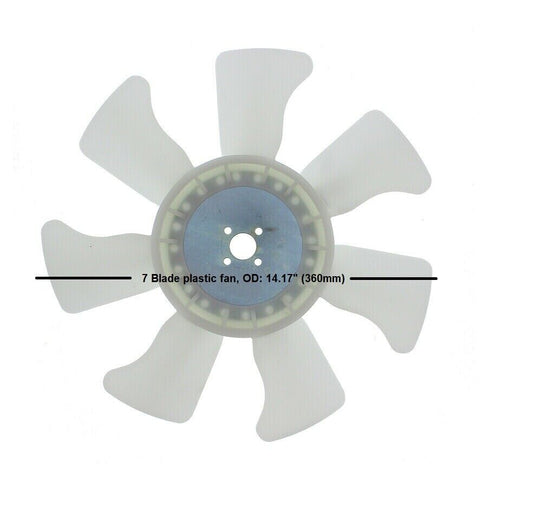 Radiator Fan fits Kubota L3800 Series Tractors