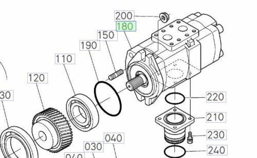 Load image into Gallery viewer, OEM Hydraulic Pump for Kubota Part Number 3S215-82200
