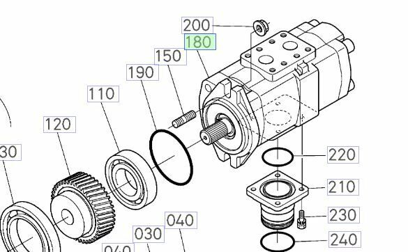 Load image into Gallery viewer, New OEM Kubota M110GXDTC Series Hydraulic Pump
