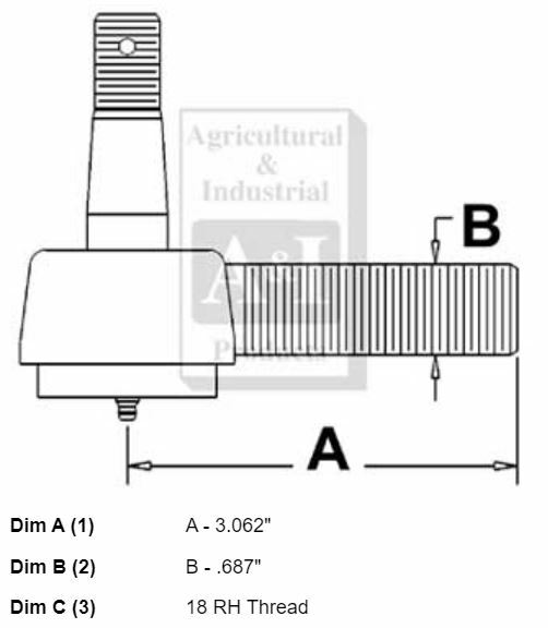 Load image into Gallery viewer, OUTER TIE ROD Fits Model 895 CASE IH TRACTOR (NORTH AMERICA) (1/91-12/94)
