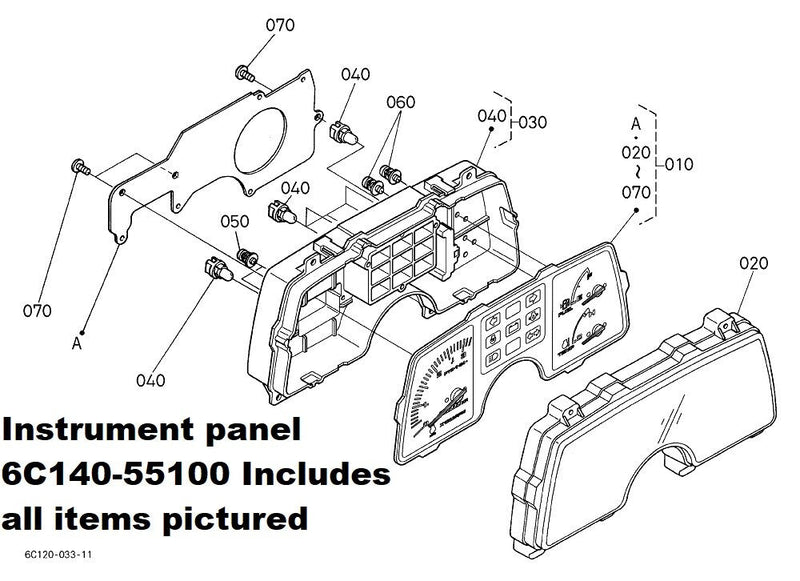 Load image into Gallery viewer, New Kubota 6C140-55100 Instrument panel Fits B2410,B2710,B2910,B7500,B7510
