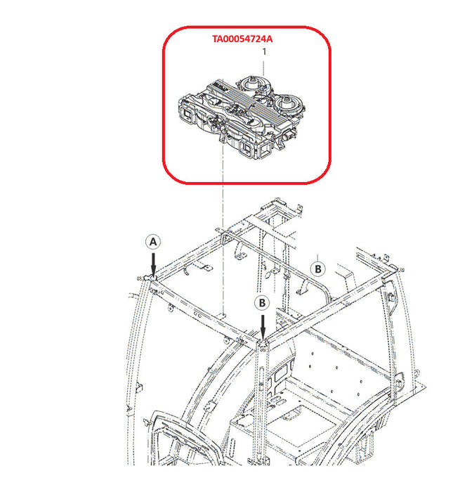 GENUINE Complete HVAC Assembly for TYM Branson F47C