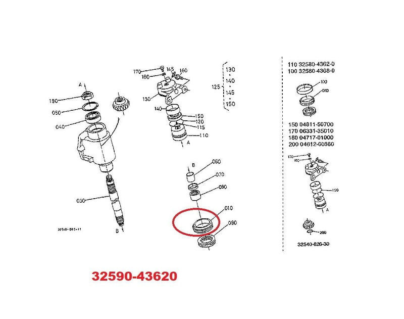 Load image into Gallery viewer, Steer Knuckle Thrust Seal Fits Kubota/Zennoh L3750DT Series Tractor
