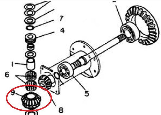Yanmar Front Drive Double gear YM155D, YM165D, YM1401D Part