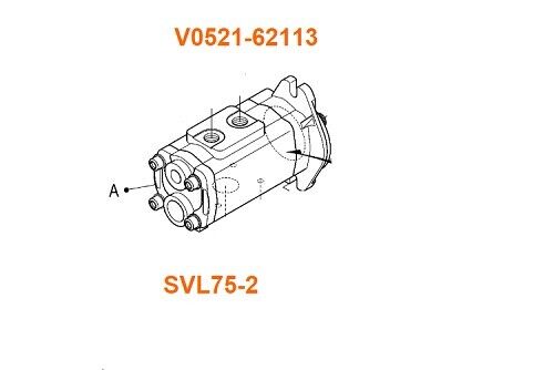 New Kubota SVL75-2 OEM Tandem Hydraulic Pump