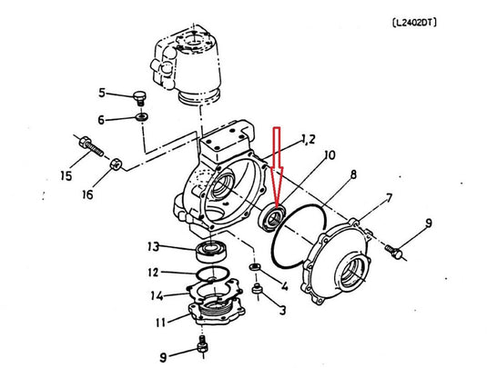 New Front Axle Seal Fits Kubota/Zennoh L2602DT Series Tractor