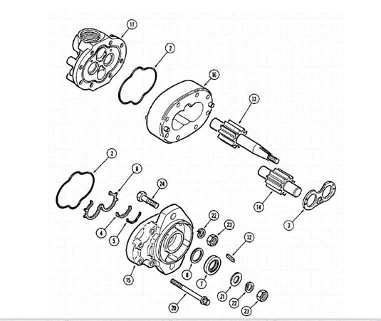 HEADER LIFT PUMP Fits Case Axial Flow 1670 1272258C92