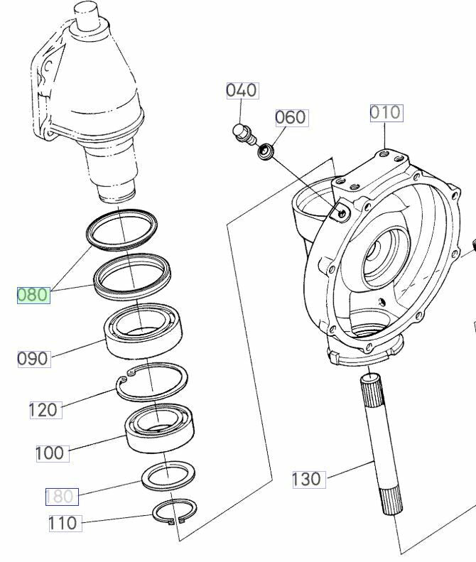 Load image into Gallery viewer, New Steer Knuckle Seal Fits Kubota L3400 Series Tractor
