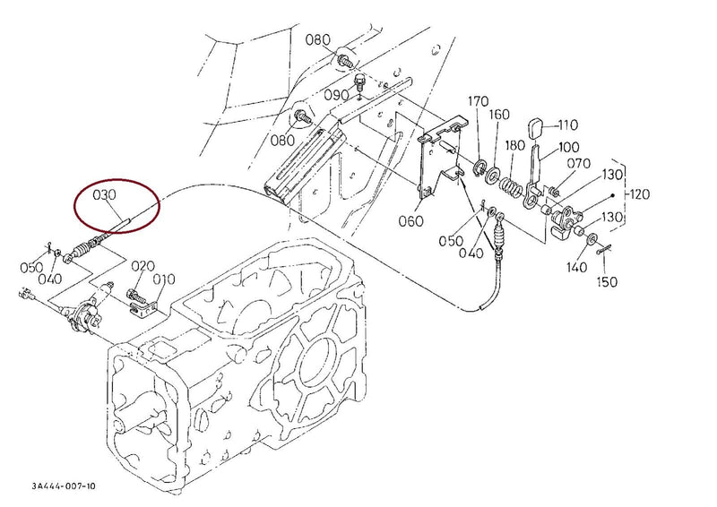 Load image into Gallery viewer, PTO Clutch Cable Fits Kubota M5400DT    Tractor
