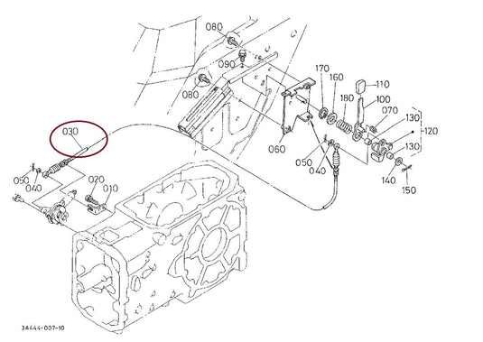 PTO Clutch Cable Fits Kubota M5400DT    Tractor