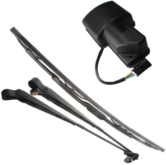 Wiper Motor Arm Blade Kit compatible with Bobcat Skid Steer S205