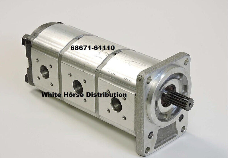 Load image into Gallery viewer, New Excavator Triple Hydraulic Pump Replaces Kubota Part # 68671-61110
