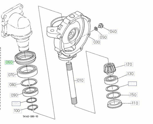 New Steer Knuckle Seal Fits Kubota L3300 Series Tractor