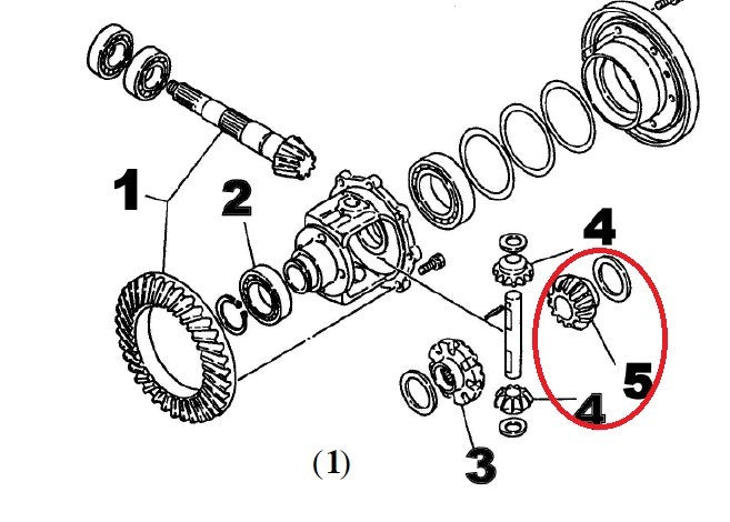 Load image into Gallery viewer, RH pinion gear For Yanmar Models F20, FX20, F22,  Part # 194555-31510
