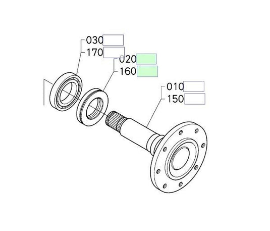 New Rear Axle Seal Fits Kubota M5140 Series Tractor
