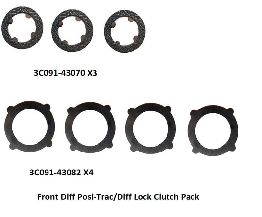 Limited Slip Front Differential Clutch PAK Fits Kubota M8540HDCC12-1    Tractor