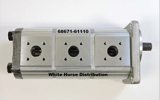 New Excavator Triple Hydraulic Pump Replaces