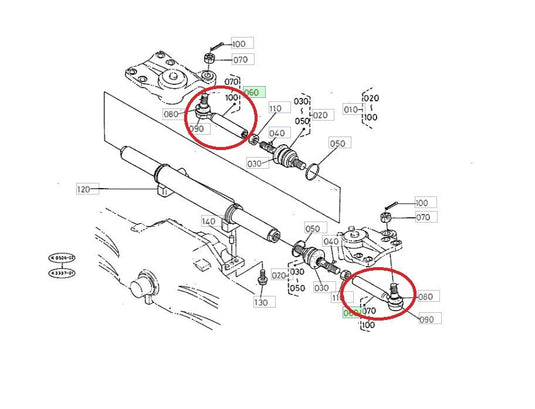 Tie Rod Assy Fits Kubota M8970DT