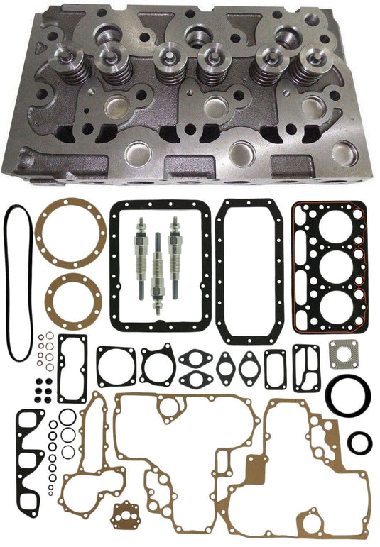 Cylinder Head Valves Gasket Glow Plugs for Kubota L2000