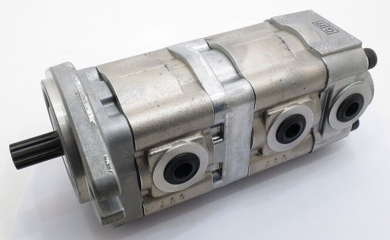 Load image into Gallery viewer, NEW Genuine Shimadzu TRIPLE HYDRAULIC GEAR PUMP A6.5 6.5 6.5R530
