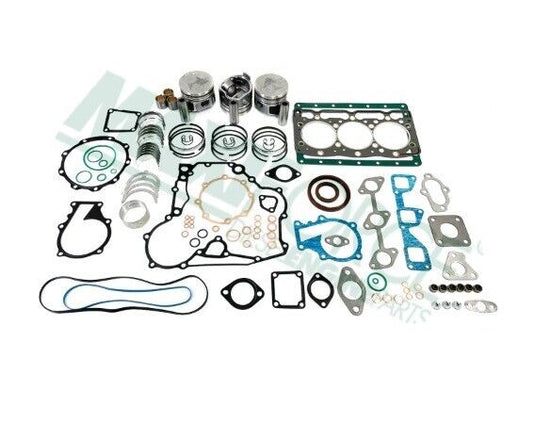 D1305 Overhaul Kit with +.5mm Oversize Pistons & Rings Fits Kubota