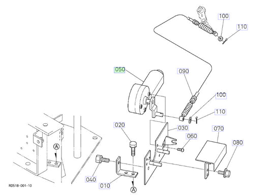 New OEM Compatible with Kubota part# RC411-53642 Auto Idle Motor