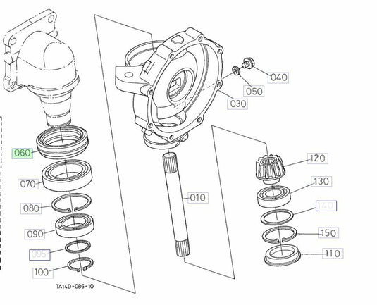 New Steer Knuckle Seal Fits Kubota L4400 Series Tractor
