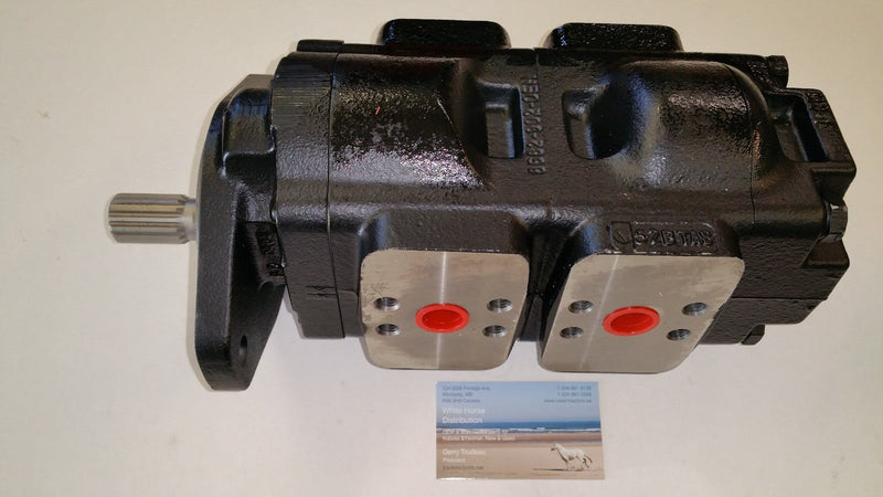 Load image into Gallery viewer, Hydraulic Pump - Double Gear, New, Fits Kobelco 800 Backhoe Loader
