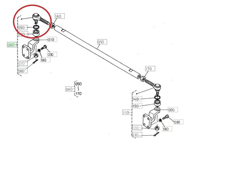Load image into Gallery viewer, Tie Rod Assy Fits Kubota L295DT up to S/N 14664
