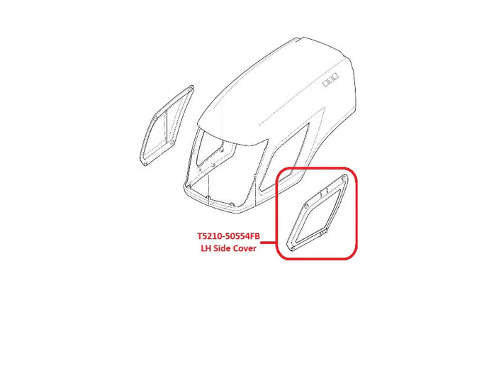 GENUINE Left Side Cover for Kioti RX6630PSC