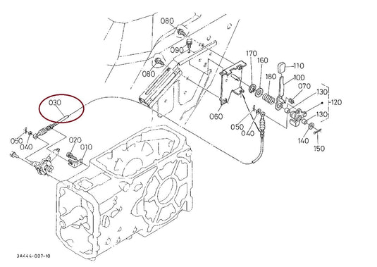 PTO Clutch Cable Fits Kubota M5700  Tractor