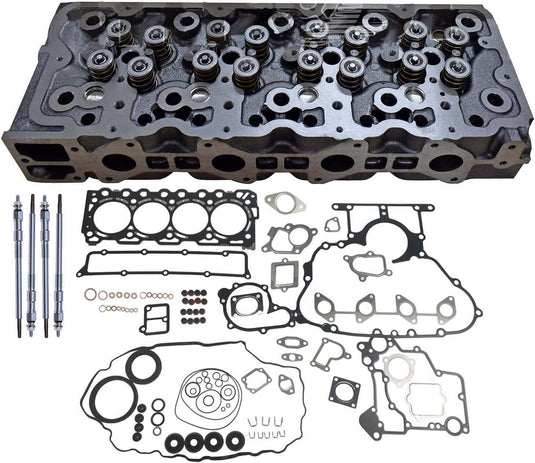 Cylinder Head Valves Gasket Glow Plugs for Bobcat S650 Equipped with EGR