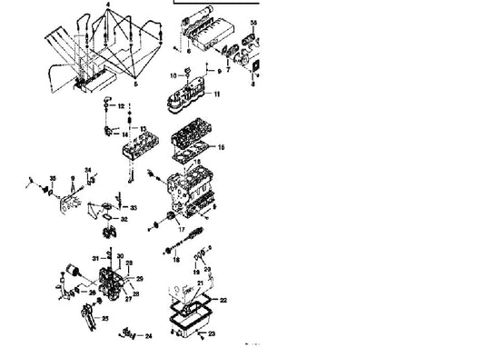 New Kubota V2203 Full Gasket Set