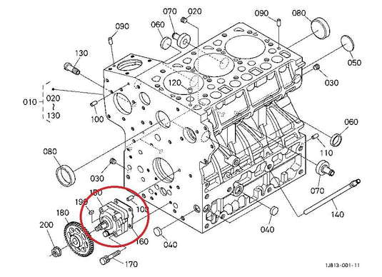 Engine Oil pump Fits Bobcat 328 Series Excavator