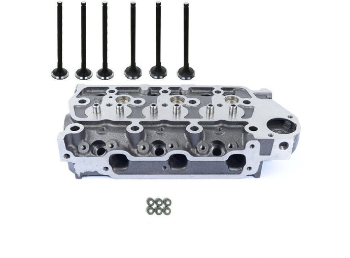 Cylinder Head Compatible with Case 255 Compact Tractor Valves & Seals Included