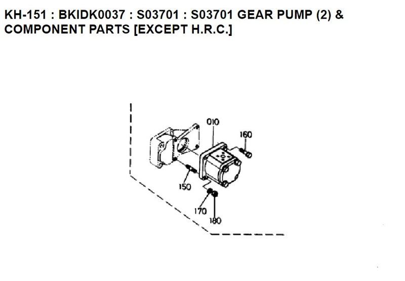Load image into Gallery viewer, New Kubota  KH-151 Hydraulic Pump 68591-61170
