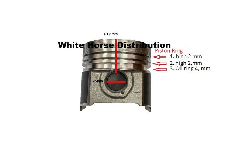 Load image into Gallery viewer, Piston &amp; Rings STD Fits Kubota with V2203 Di Engine
