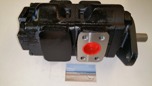 Hydraulic Pump - Double Gear, New, Fits Kobelco 800 Backhoe Loader
