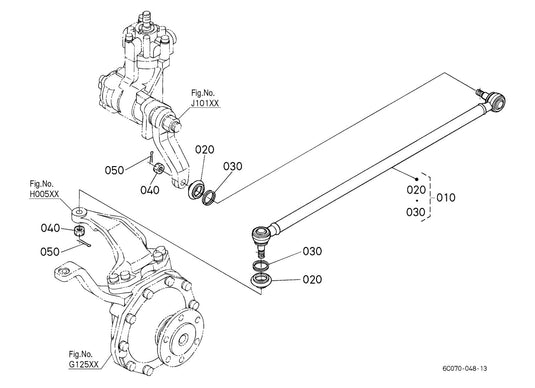 Drag Link Fits Kubota B7800HSD