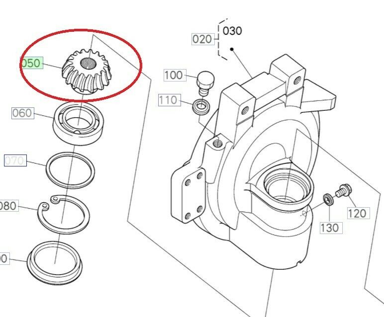 Load image into Gallery viewer, Steer Knuckle Bevel Gear 15 Tooth Fits Kubota M9960HDL/HDLSN
