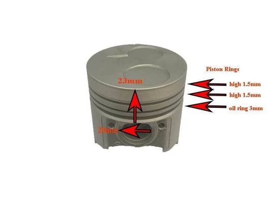 New  Piston & Rings STD Fits Kubota G1900