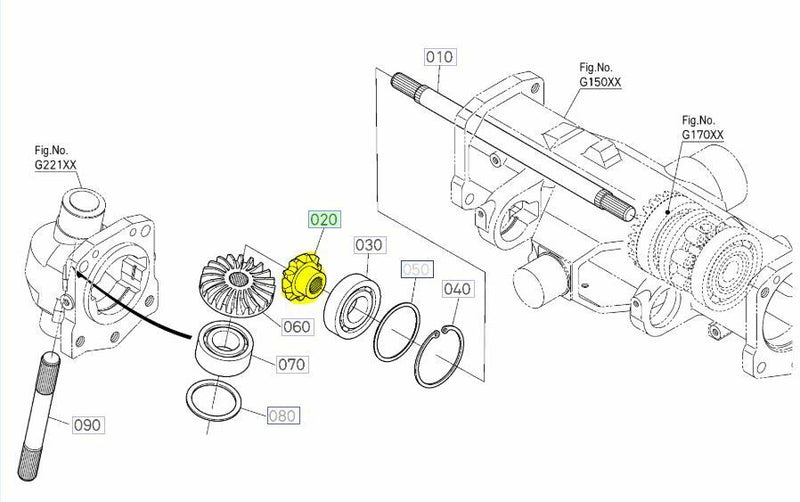 Load image into Gallery viewer, Differential Gear - Fits Kubota Part # 3C011-43242
